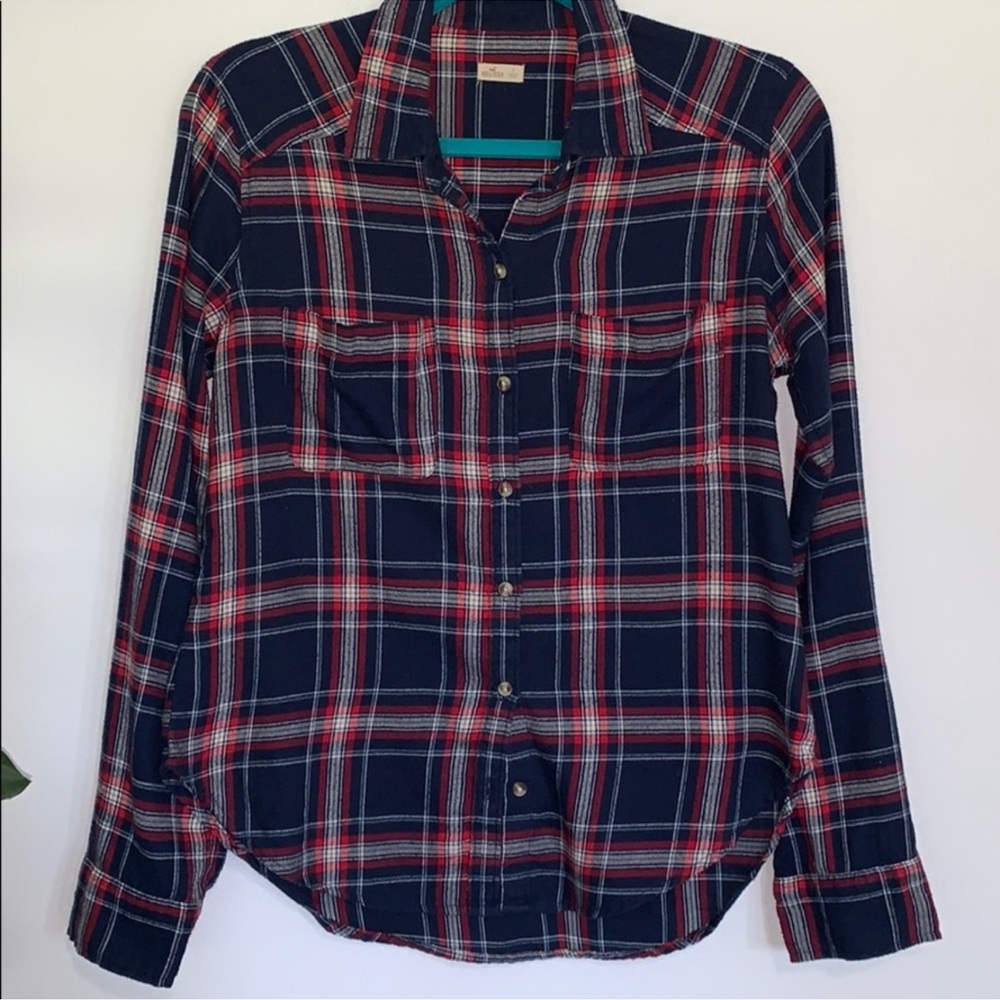 Hollister Plaid Flannel Shirt. Size S